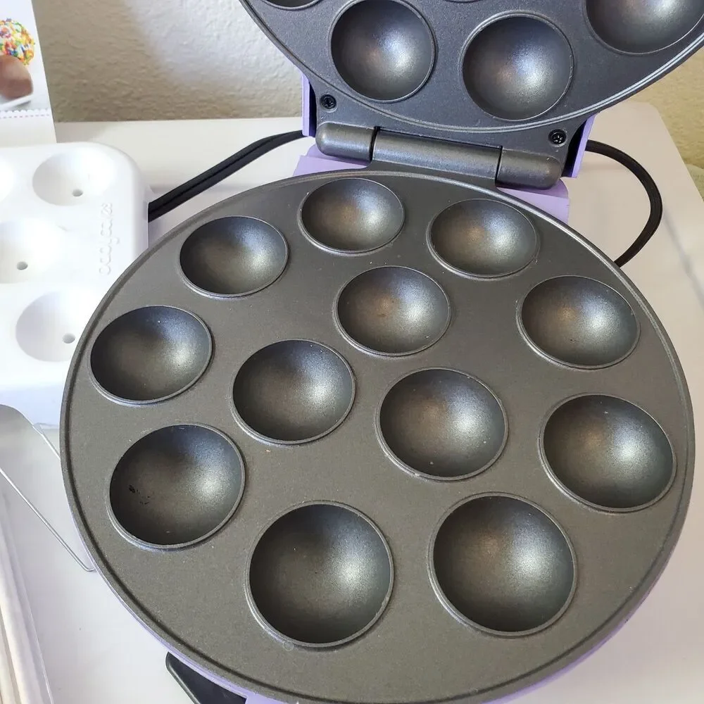 Babycakes‎ Cake Pop Maker #CP-94LV, Stand, Filling Injector, Fork, Pop Sticks